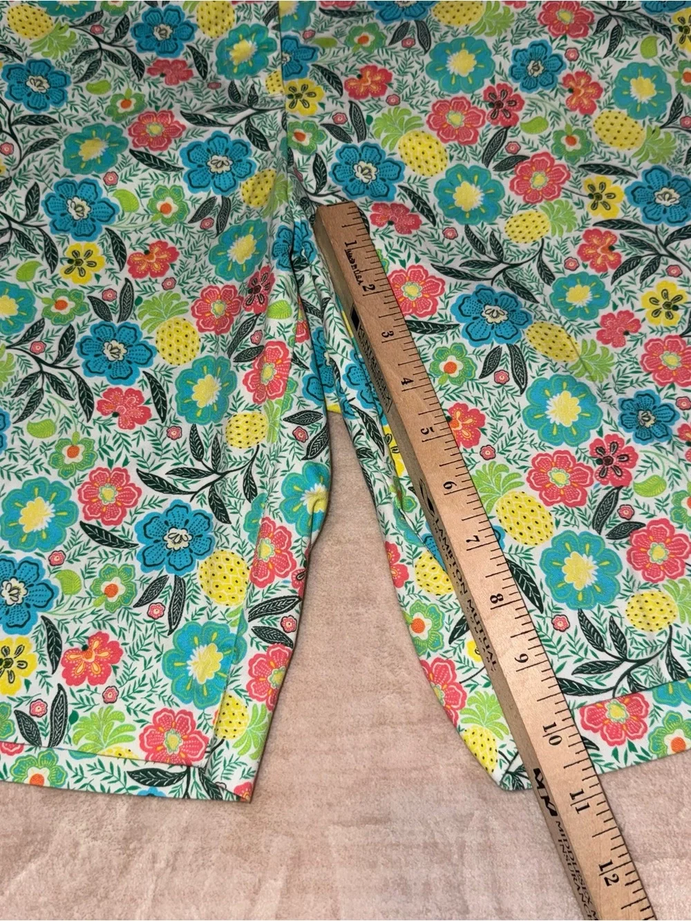 Talbots Multicolor Floral Cotton Bermuda Shorts